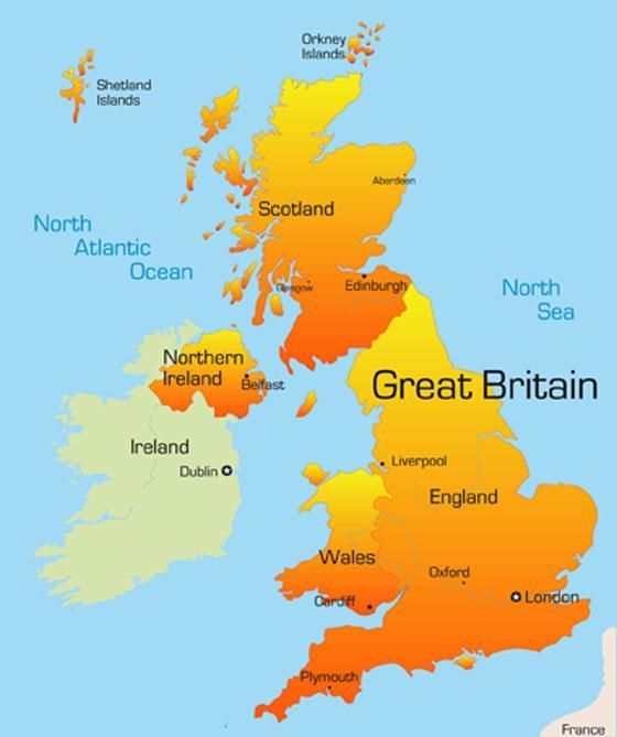 Map of the United Kingdom